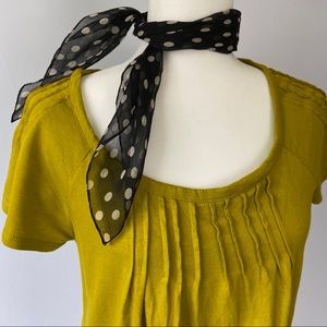 LIZ LANGE MATERNITY Pleated Tee Size XS